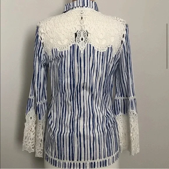 Koby Halperin Ginnie Sleeves Blouse Size Small - Picture 3 of 9